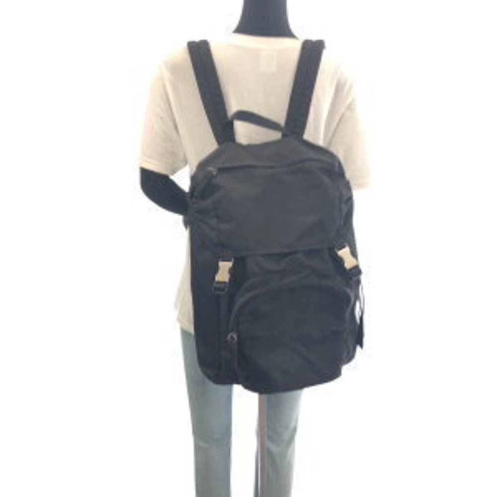 Prada Tessuto Triangular Backpack Nylon Black - image 7